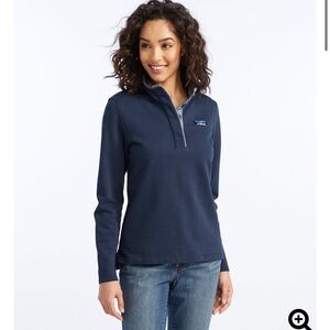 LL BEAN-Women's Soft Cotton Rugby Shirt